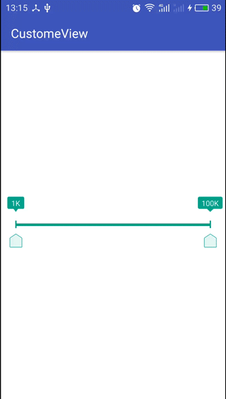 android拖动选择范围