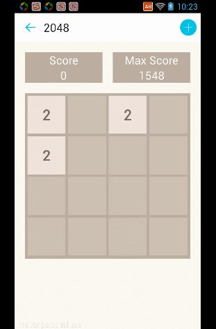 android实现2048 游戏源码