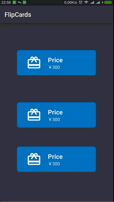 android漂亮的卡片动画