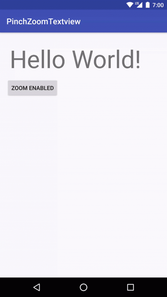 android 手势缩放字体大小