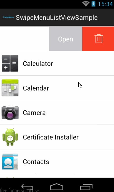 android实现左滑出现删除按钮