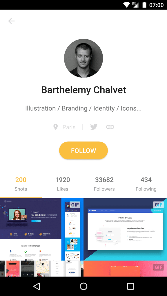 android一个面向创作家、艺术工作者、设计师等创意类作品源码
