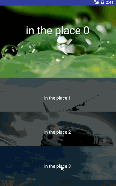 android通过RecyclerView实现喵街首页View滑动折叠效果